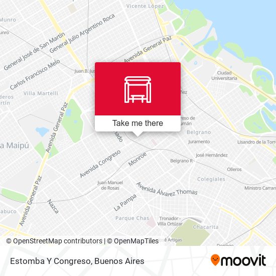 Estomba Y Congreso map