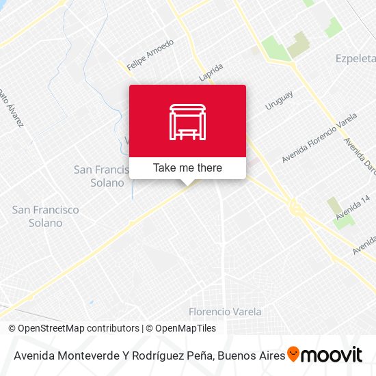 Avenida Monteverde Y Rodríguez Peña map