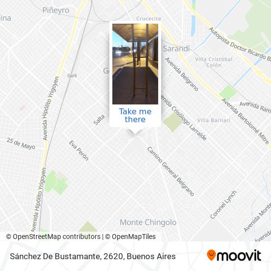 Mapa de Sánchez De Bustamante, 2620