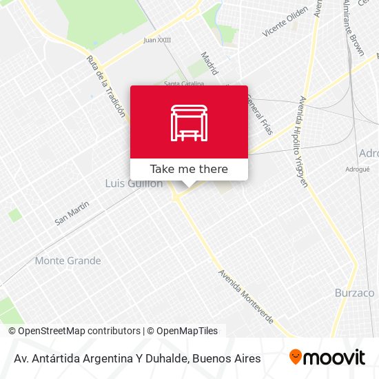 Mapa de Av. Antártida Argentina Y Duhalde