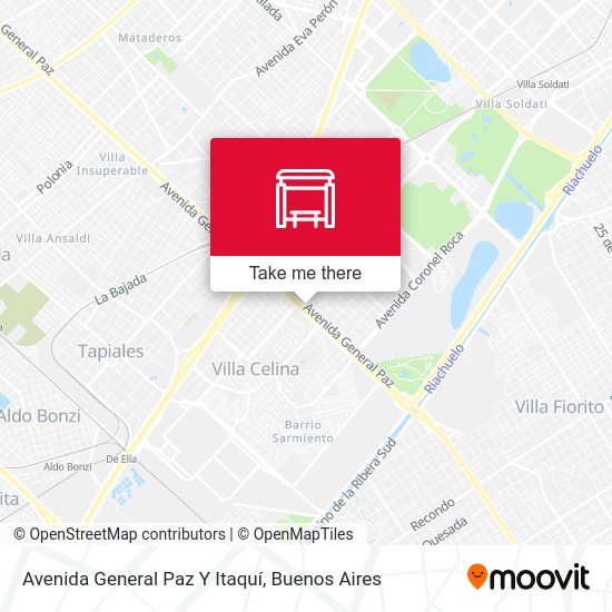 Mapa de Avenida General Paz Y Itaquí