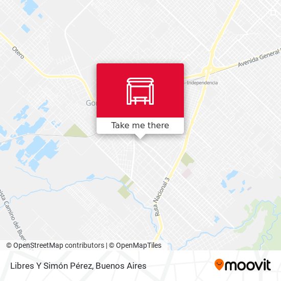Libres Y Simón Pérez map