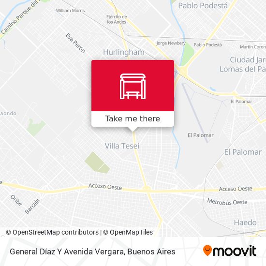 General Díaz Y Avenida Vergara map