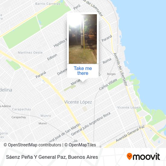 Sáenz Peña Y General Paz map