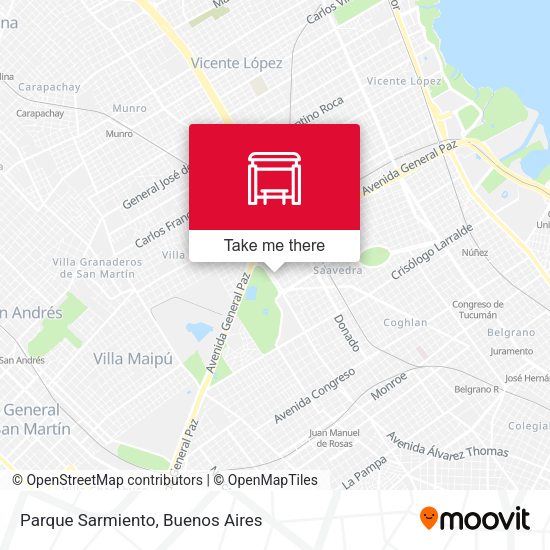 Mapa de Parque Sarmiento