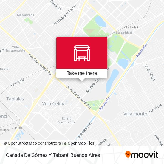 Cañada De Gómez Y Tabaré map