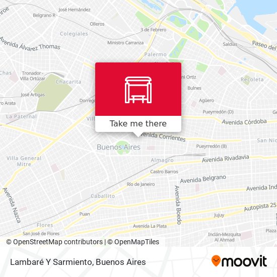 Lambaré Y Sarmiento map