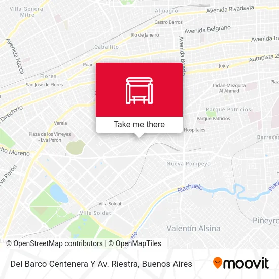 Mapa de Del Barco Centenera Y Av. Riestra