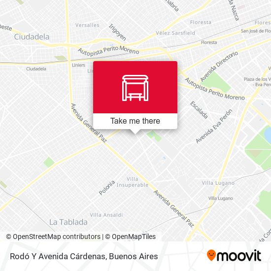Rodó Y Avenida Cárdenas map