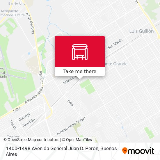 1400-1498 Avenida General Juan D. Perón map
