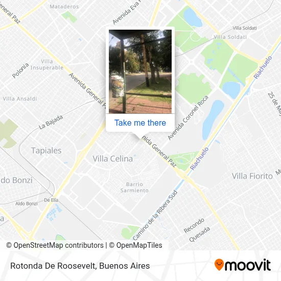 Rotonda De Roosevelt map