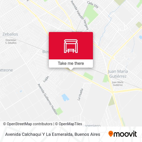 Avenida Calchaquí Y La Esmeralda map
