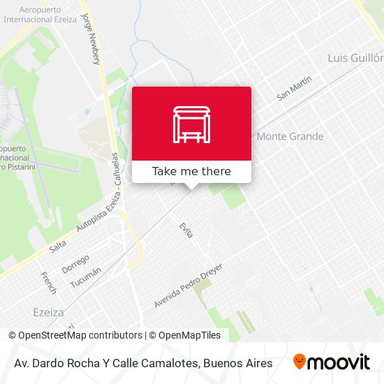Av. Dardo Rocha Y Calle Camalotes map