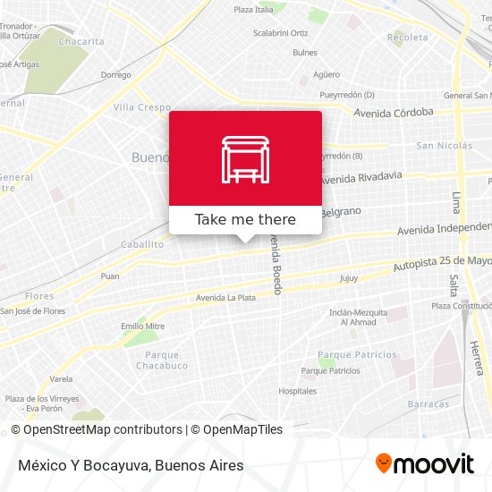 México Y Bocayuva map