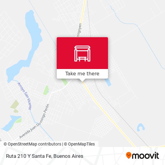 Mapa de Ruta 210 Y Santa Fe