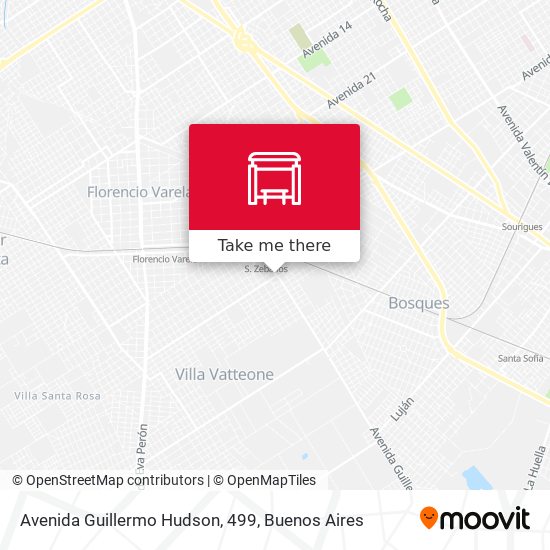 Mapa de Avenida Guillermo Hudson, 499
