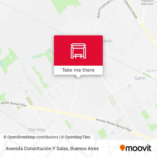 Mapa de Avenida Constitución Y Salas
