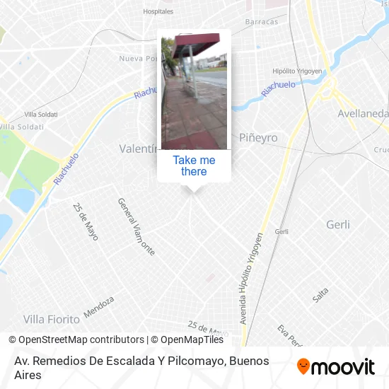 Av. Remedios De Escalada Y Pilcomayo map