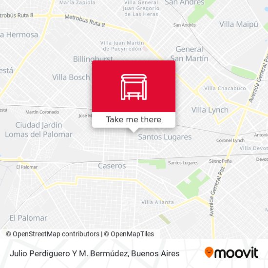 Mapa de Julio Perdiguero Y M. Bermúdez