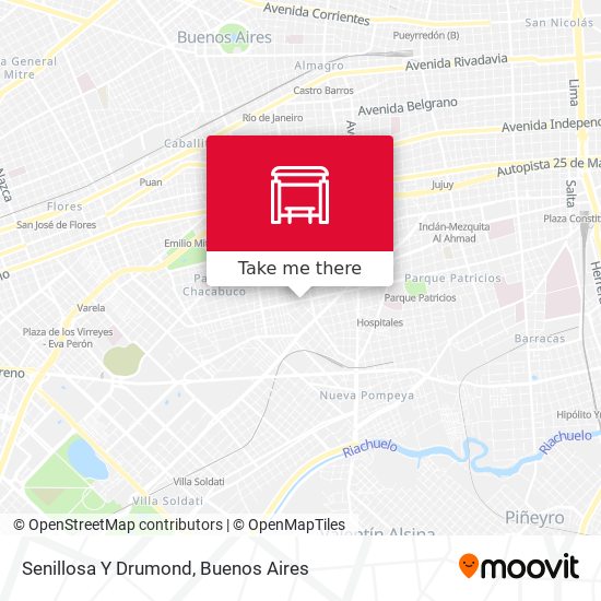 Senillosa Y Drumond map