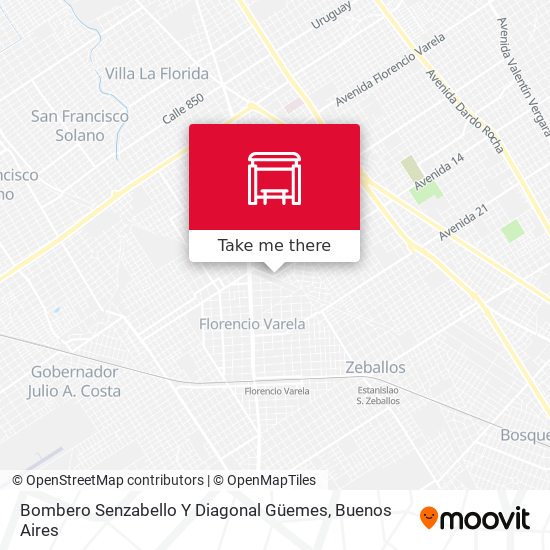 Bombero Senzabello Y Diagonal Güemes map