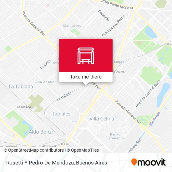 Rosetti Y Pedro De Mendoza map