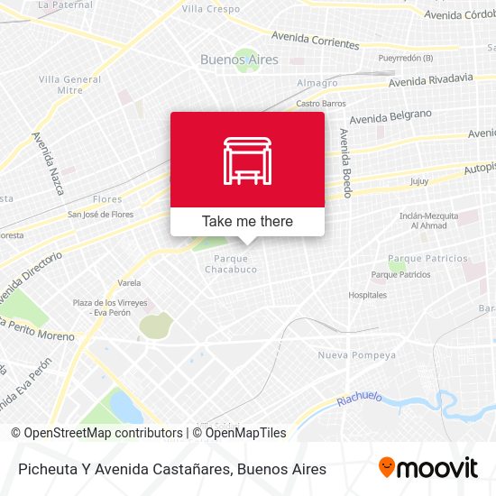 Mapa de Picheuta Y Avenida Castañares