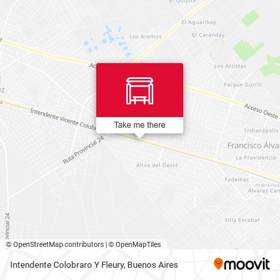 Intendente Colobraro Y Fleury map