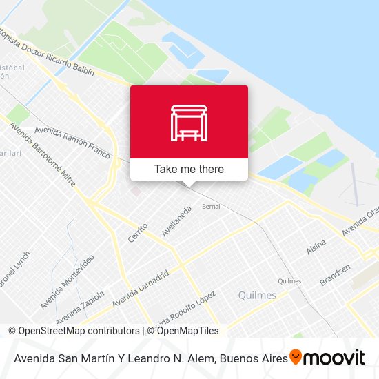 Avenida San Martín Y Leandro N. Alem map