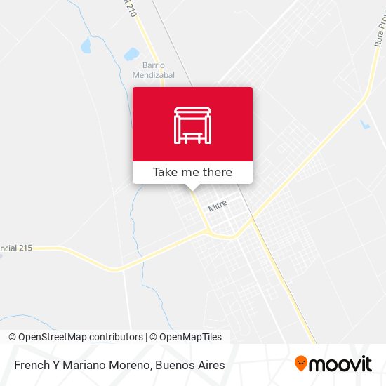 French Y Mariano Moreno map