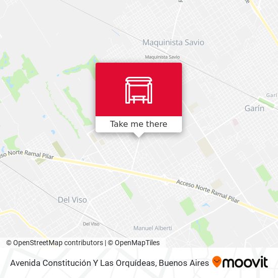 Avenida Constitución Y Las Orquídeas map
