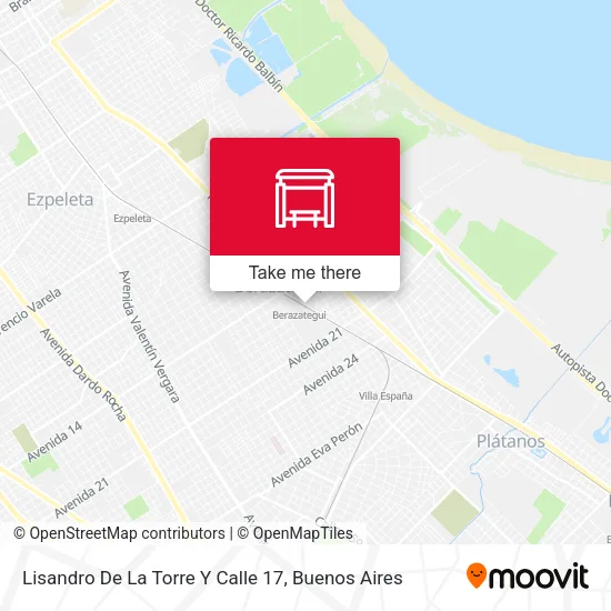 Lisandro De La Torre Y Calle 17 map
