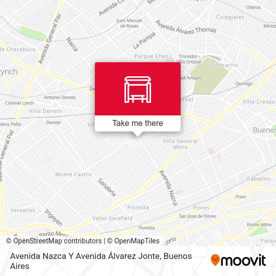 Avenida Nazca Y Avenida Álvarez Jonte map