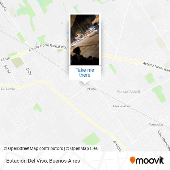 Estación Del Viso map