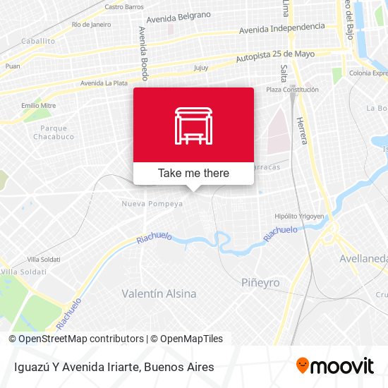 Iguazú Y Avenida Iriarte map