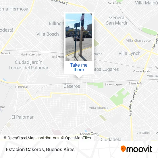 Estación Caseros map