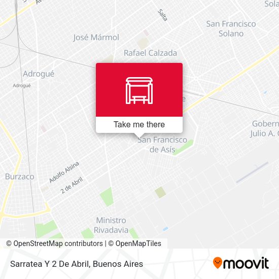 Sarratea Y 2 De Abril map