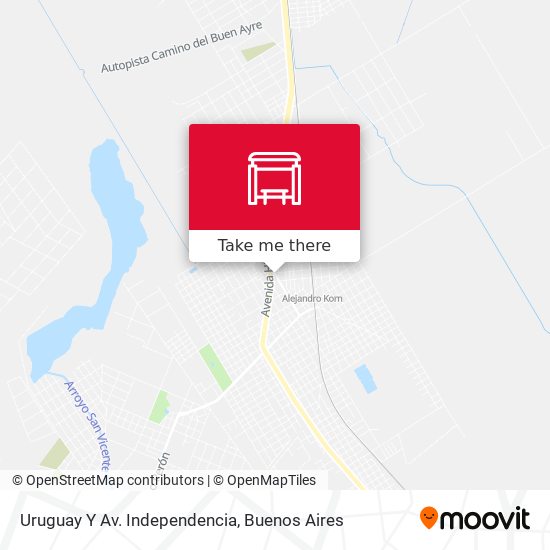 Mapa de Uruguay Y Av. Independencia