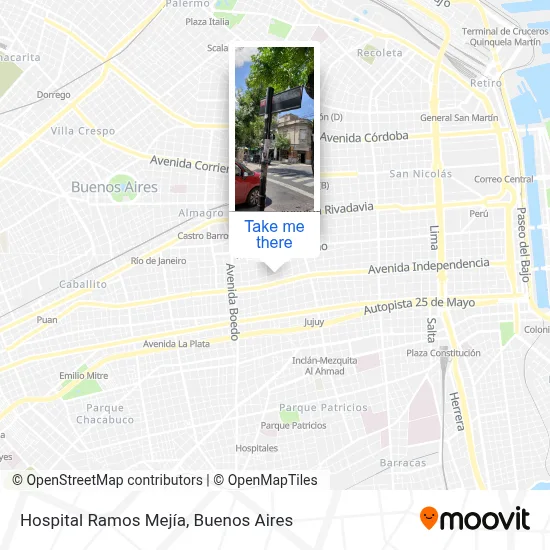 Hospital Ramos Mejía map