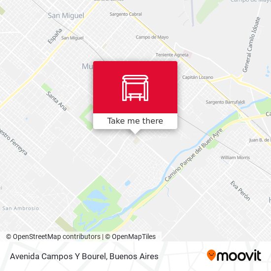 Avenida Campos Y Bourel map