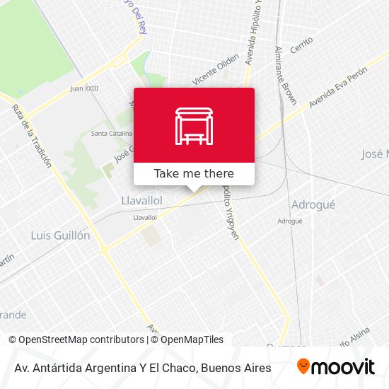 Av. Antártida Argentina Y El Chaco map