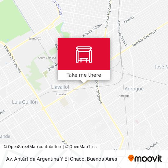 Av. Antártida Argentina Y El Chaco map