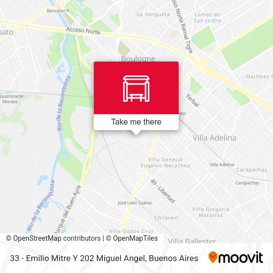 Mapa de 33 - Emilio Mitre Y 202 Miguel Angel