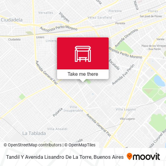 Tandil Y Avenida Lisandro De La Torre map
