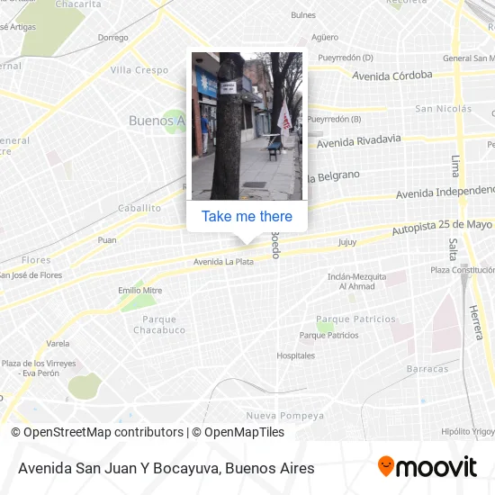 Mapa de Avenida San Juan Y Bocayuva