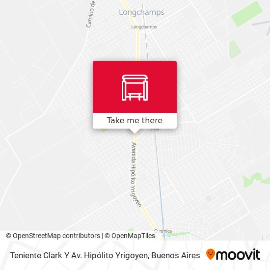 Teniente Clark Y Av. Hipólito Yrigoyen map