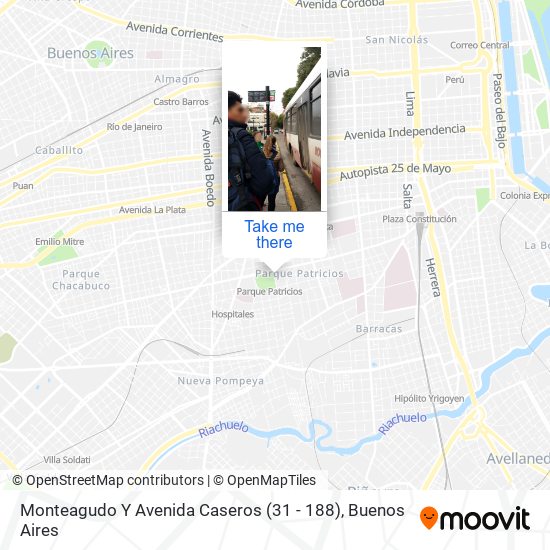 Monteagudo Y Avenida Caseros (31 - 188) map