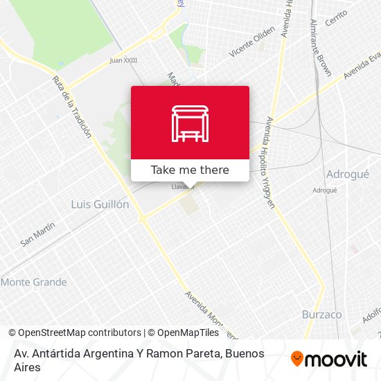Mapa de Av. Antártida Argentina Y Ramon Pareta