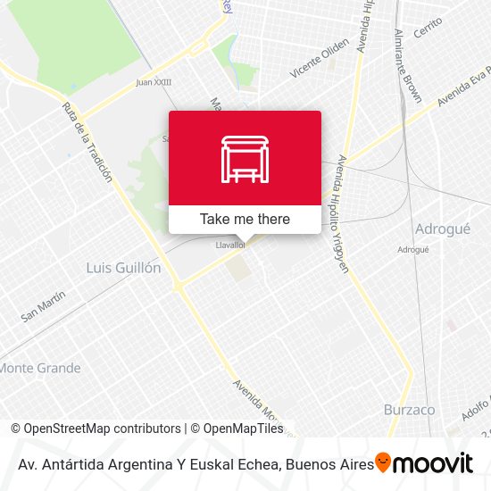 Mapa de Av. Antártida Argentina Y Euskal Echea