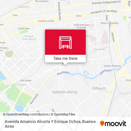 Avenida Amancio Alcorta Y Enrique Ochoa map